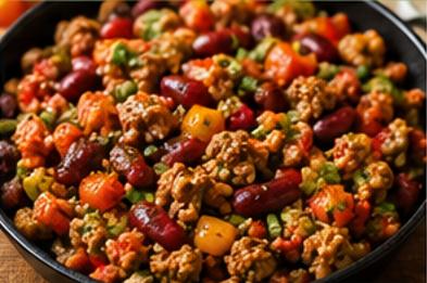 Turkey & Kidney Bean Skillet